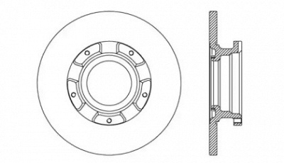 OPEN PARTS bda273510 -  Тормозной диск
